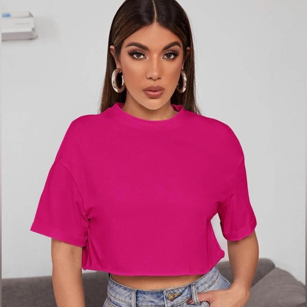 Shein hot pink top